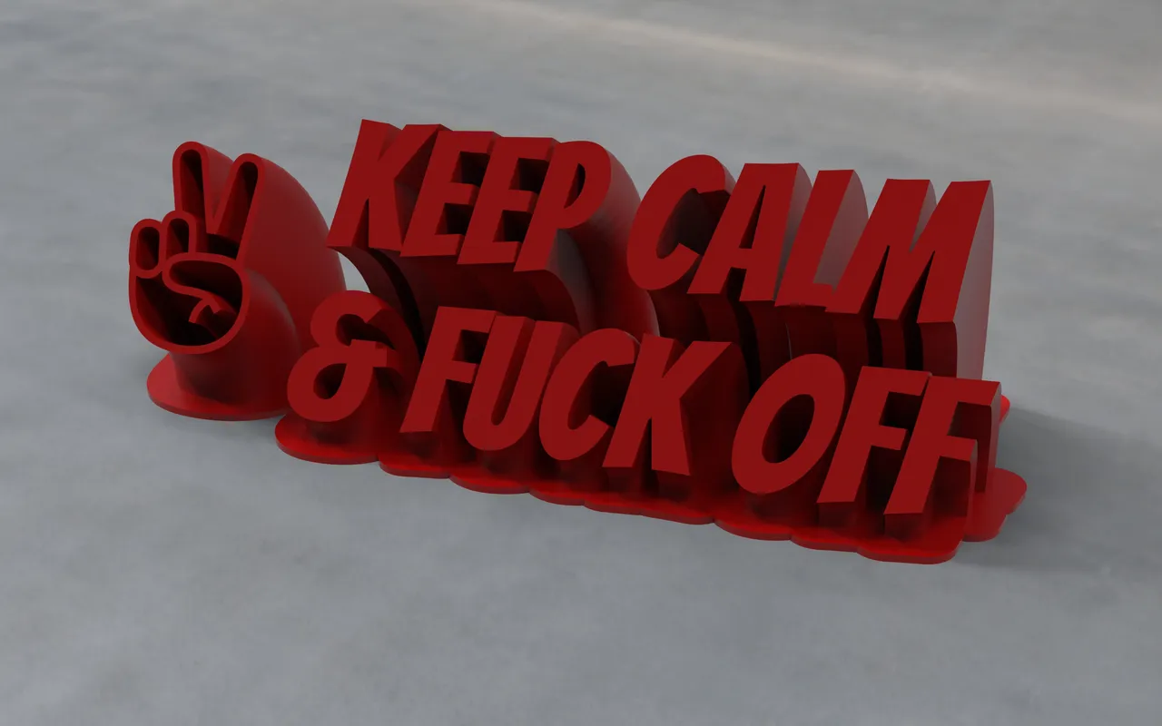 Desk lettering by Info Sakkez | Download free STL model | Printables.com