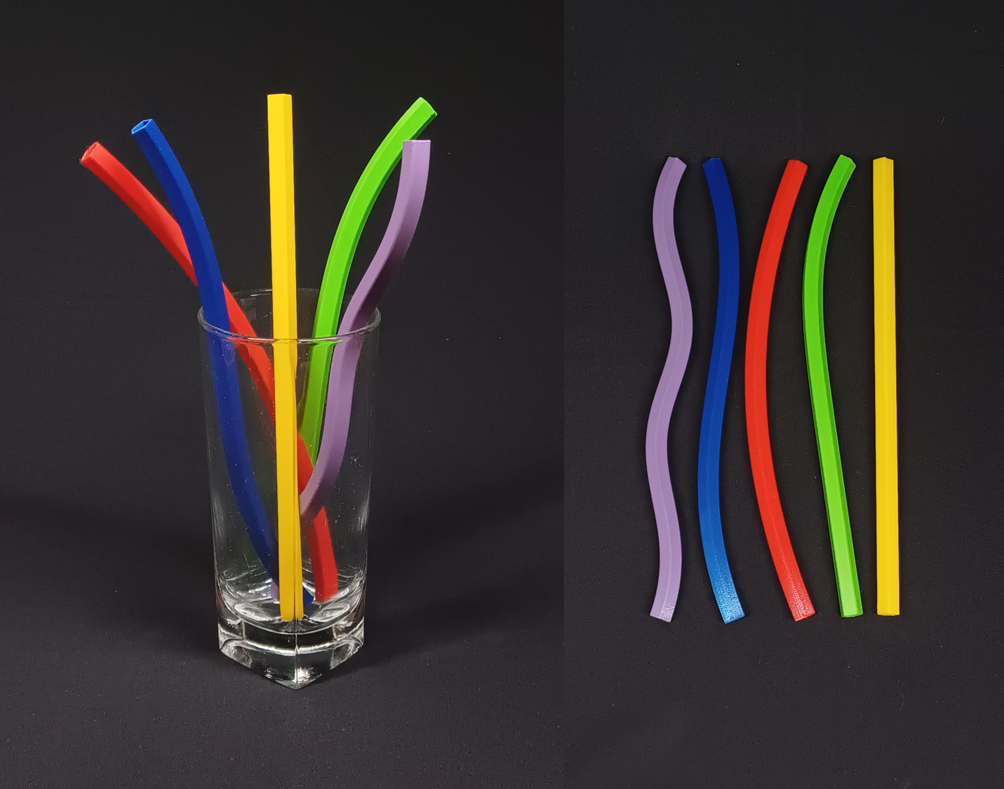 Pentagonal straws