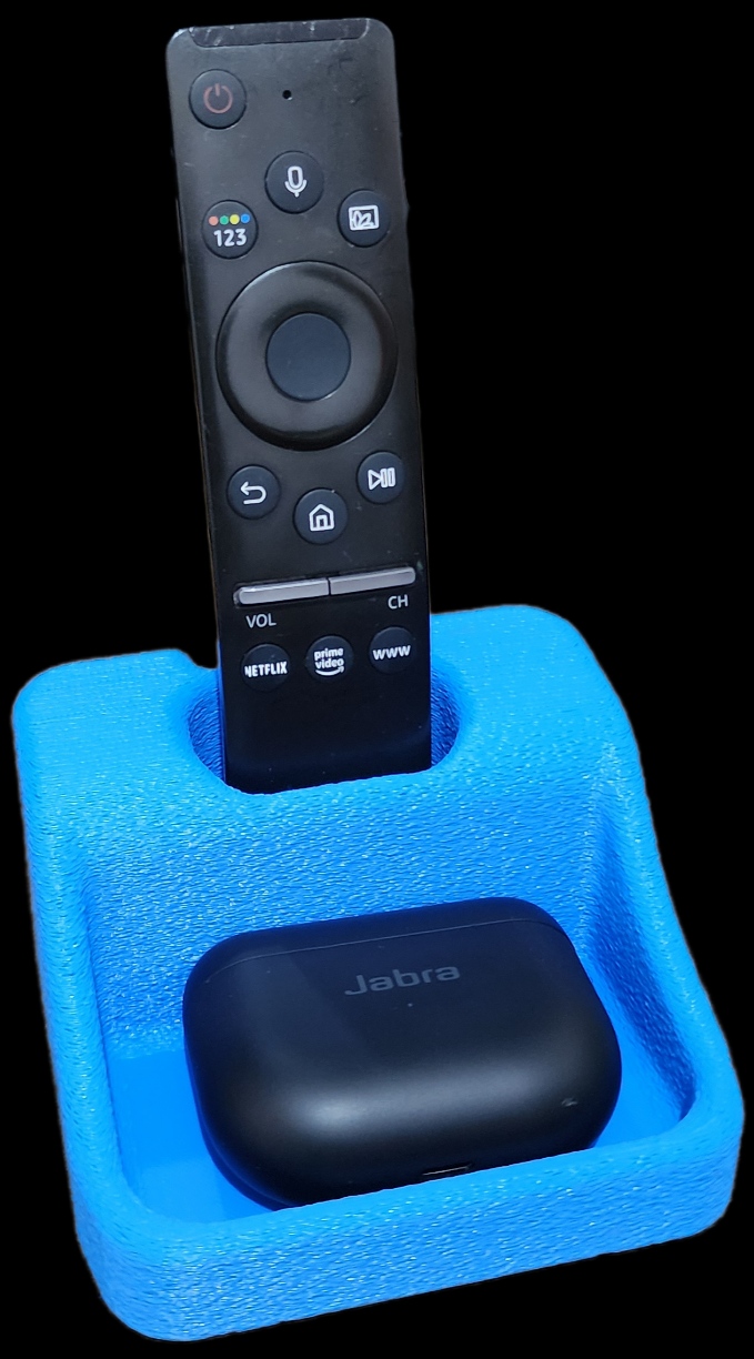 Minimalist tv remote caddy