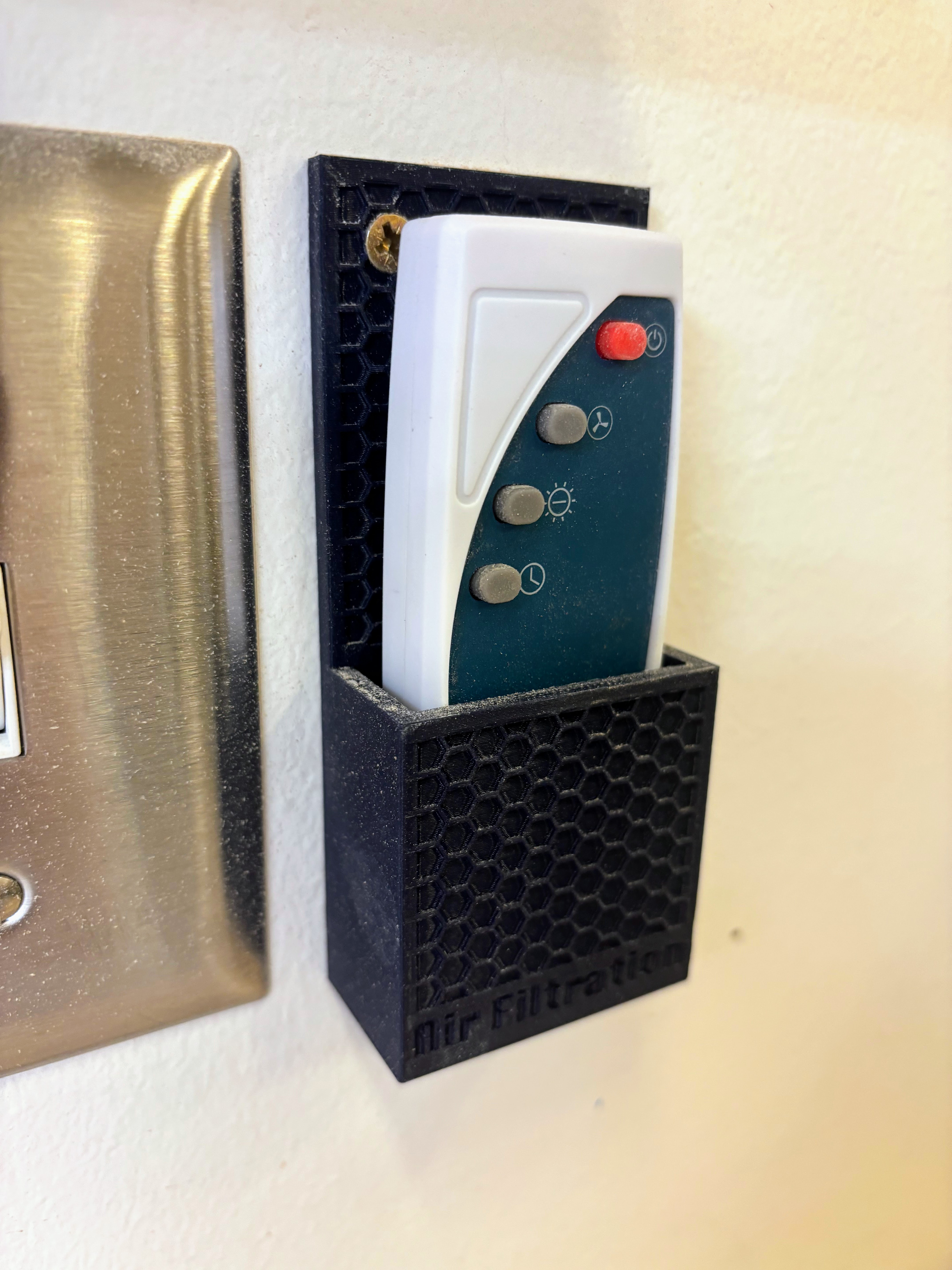Air filtration Remote holder