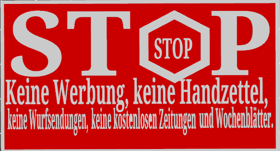 Stop keine Werbung