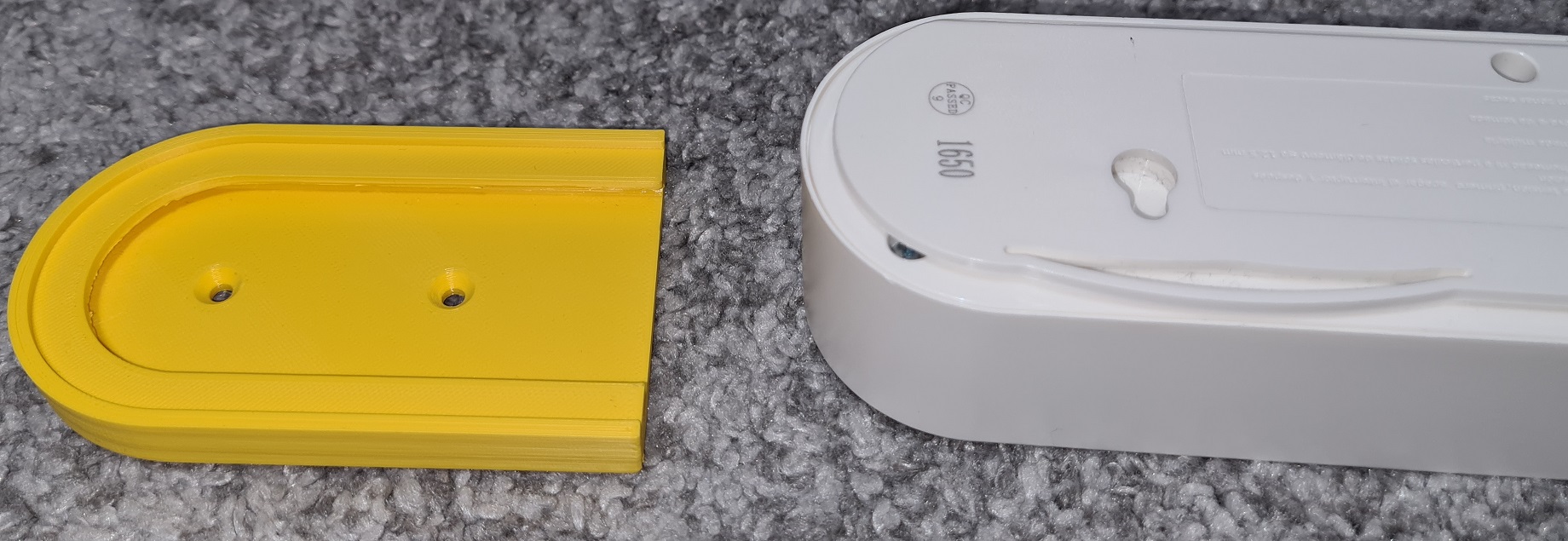 Vertical holder for Ikea Koppla powerstrip + USB extension cord by