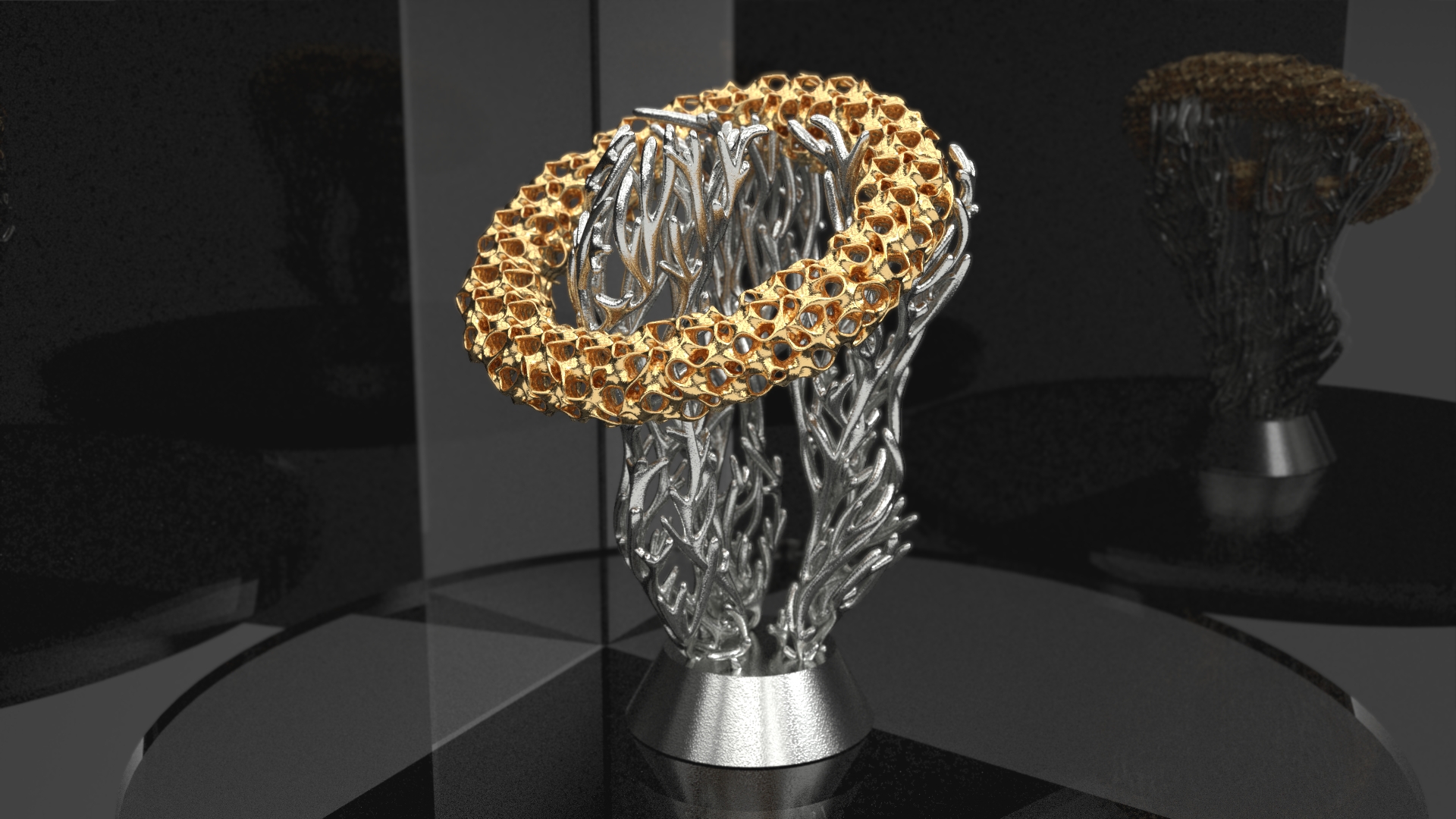 Organic trophy 3D print industry awards