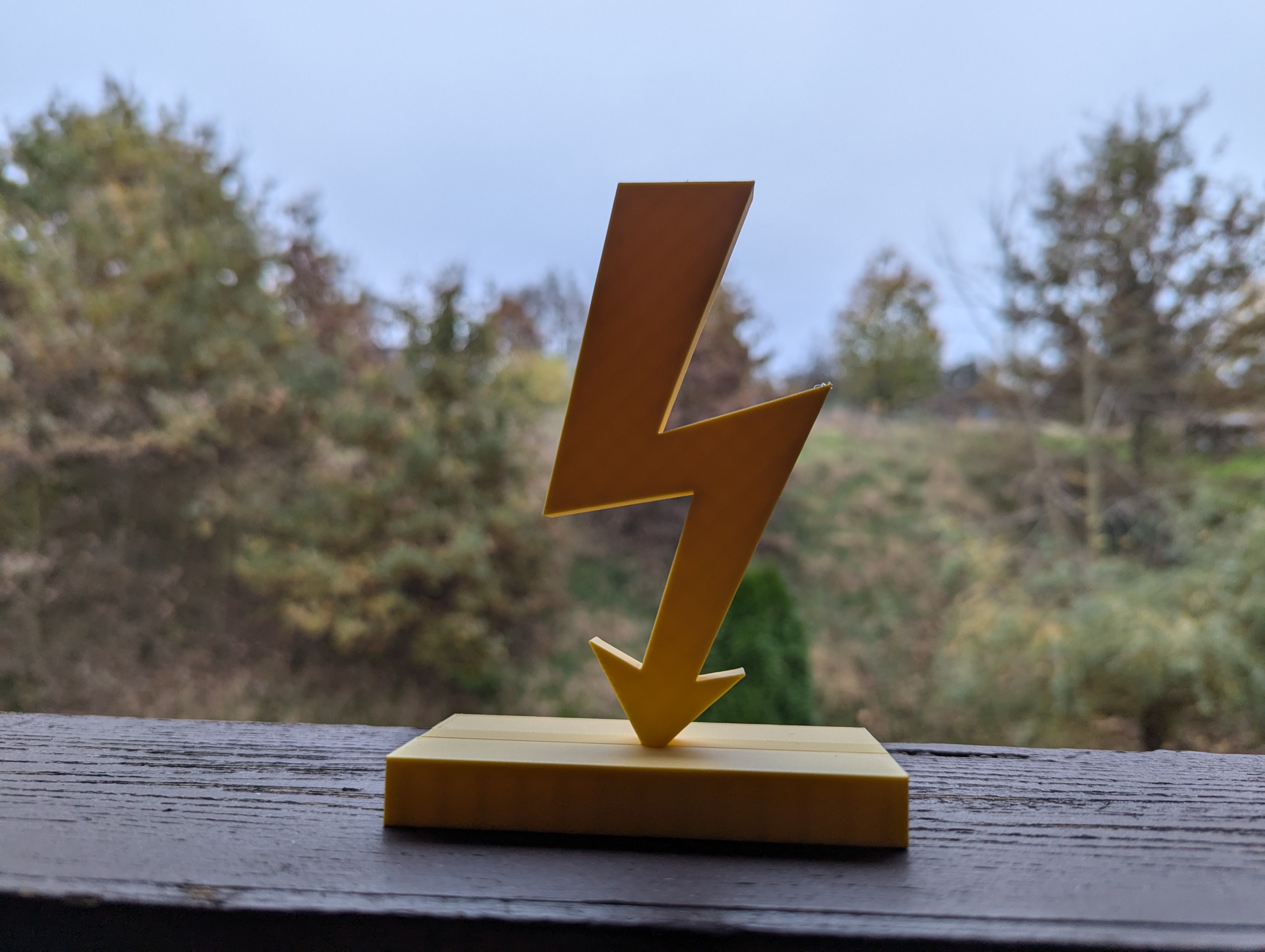 Blitz mit Stand Fuß - lightning with stand base