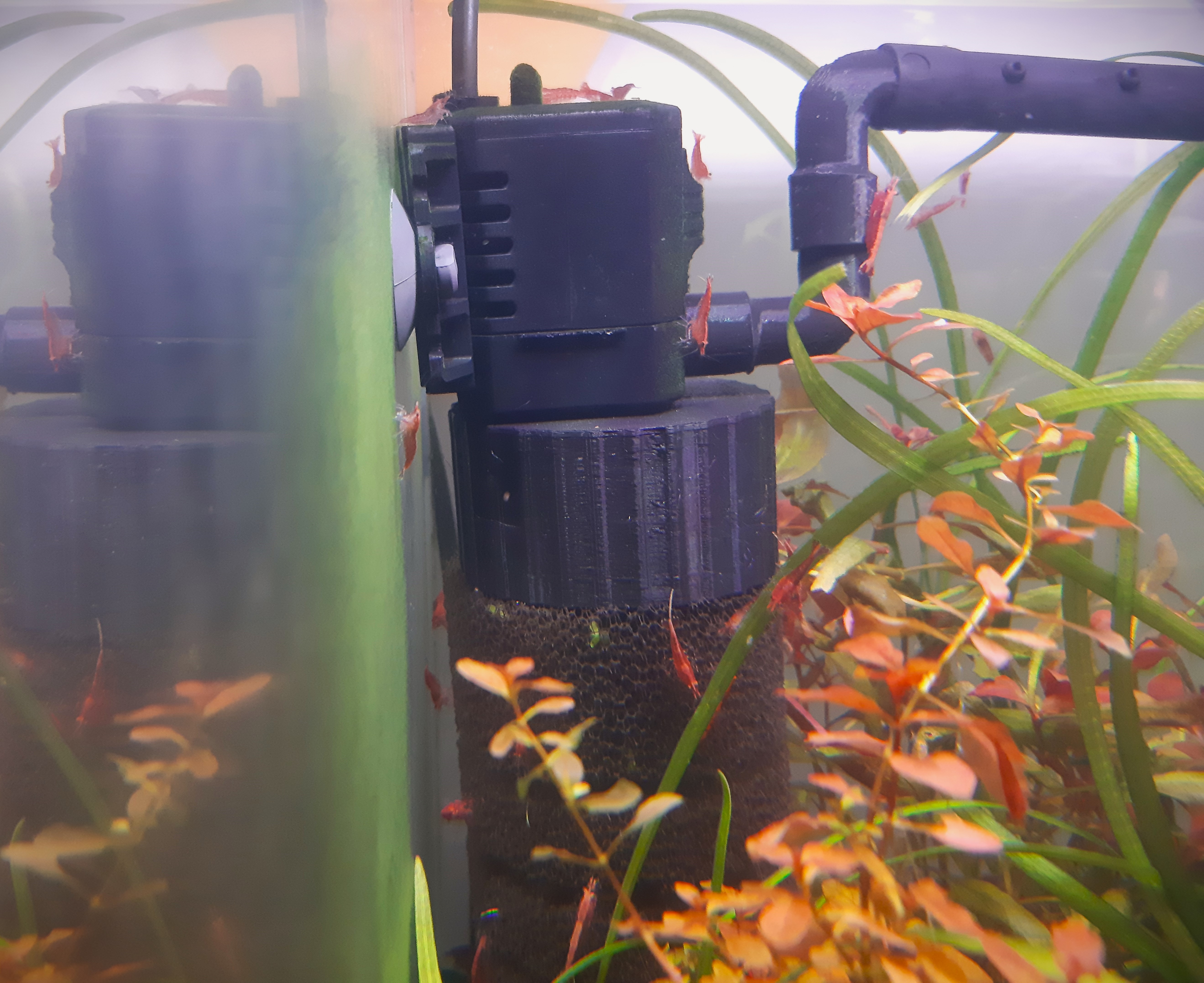 Parametric aquarium filters elements