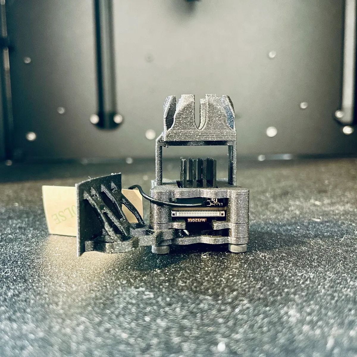 Gray ESP32 CAM case with Prusa XL mount