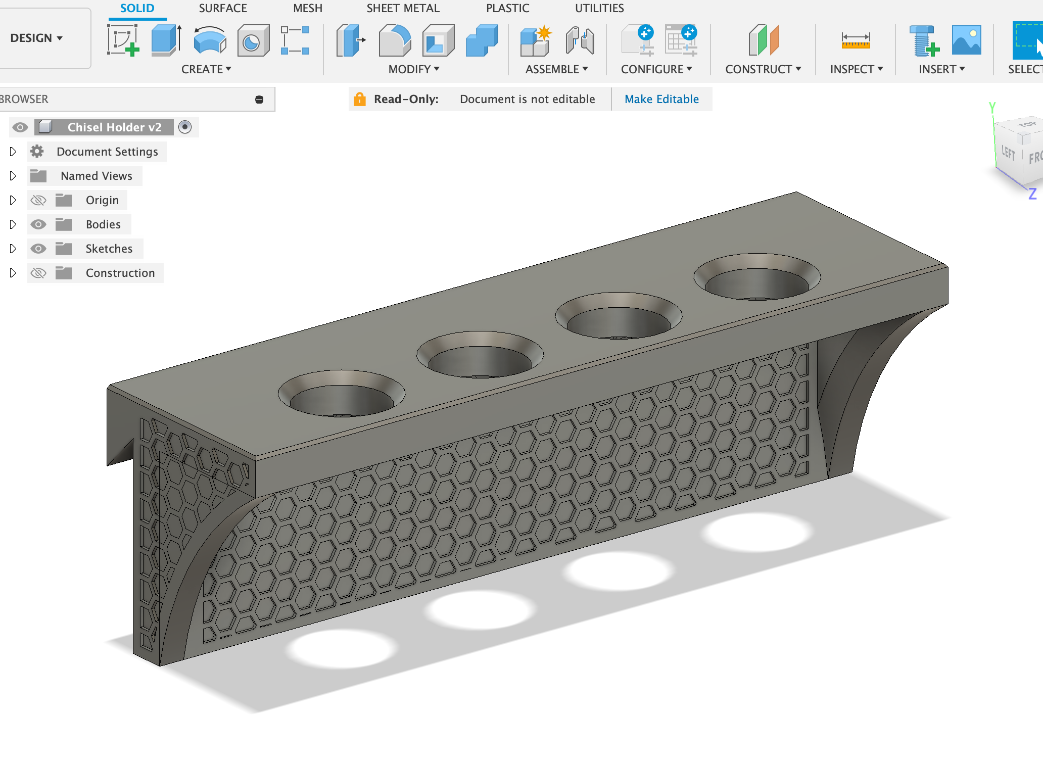 Miniatura 2 do modelo 3D Narex Chisel Holder