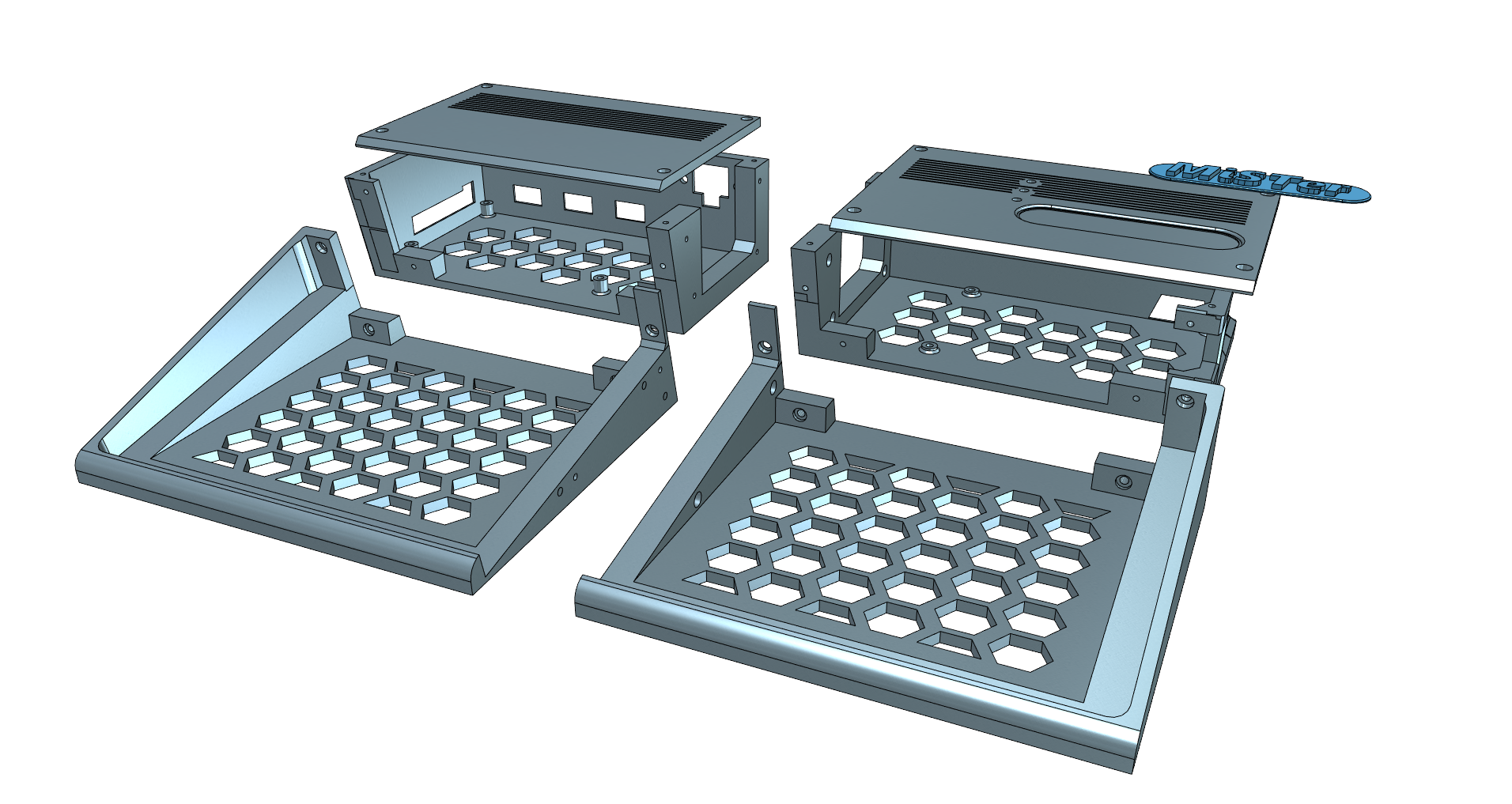 MiSTer FPGA Ajazz keyboard Wedge case. by leejsmith Download free STL