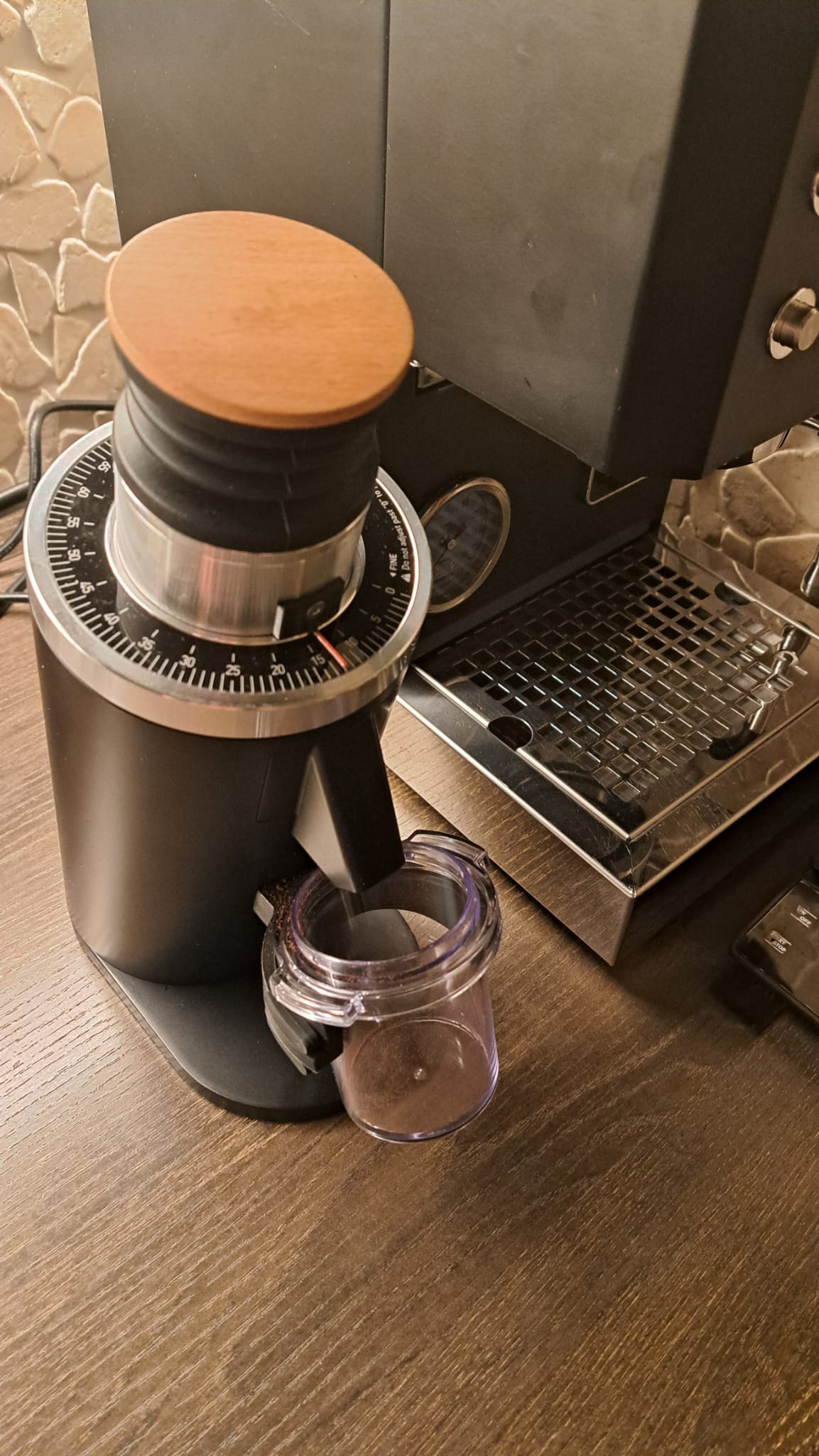 DF54 coffeegrinder exactly indicator