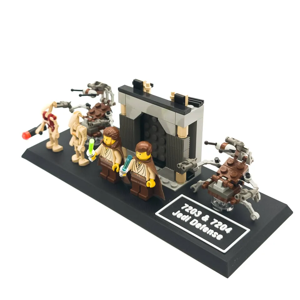 Display Stand for LEGO Star Wars 7203 7204 Jedi Defense I and II