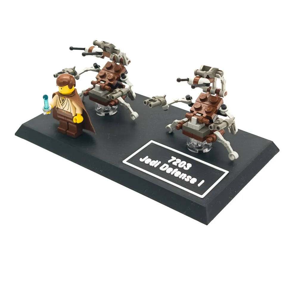Display Stand for LEGO Star Wars 7203 / 7204 Jedi Defense I and II