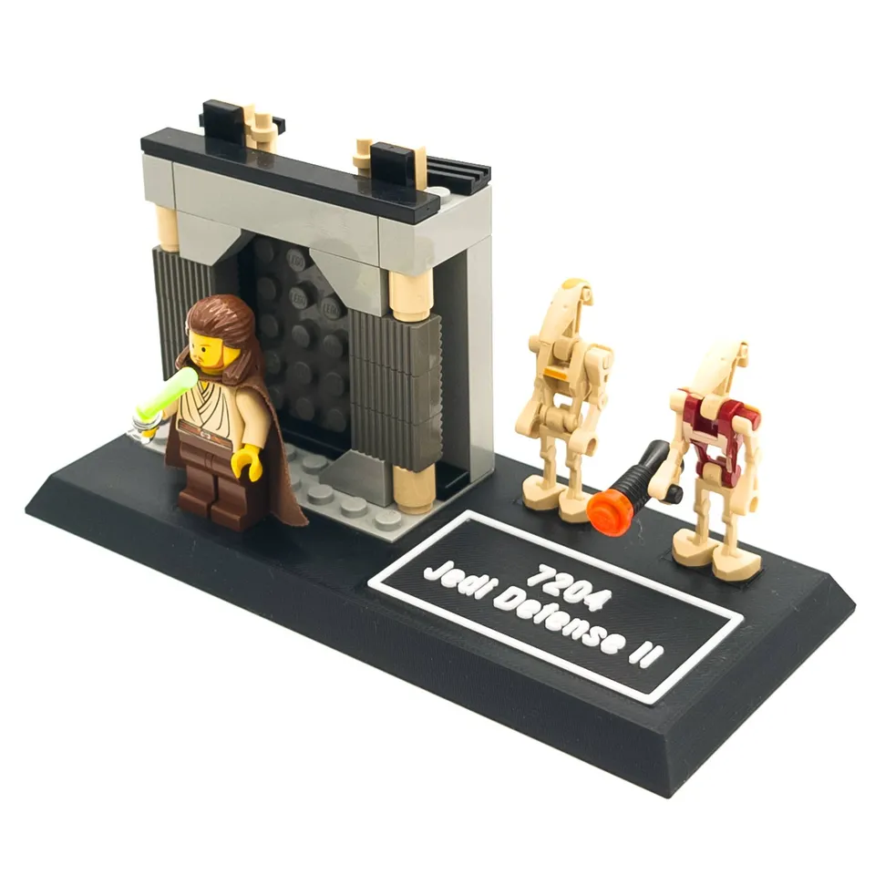 Display Stand for LEGO Star Wars 7203 7204 Jedi Defense I and II