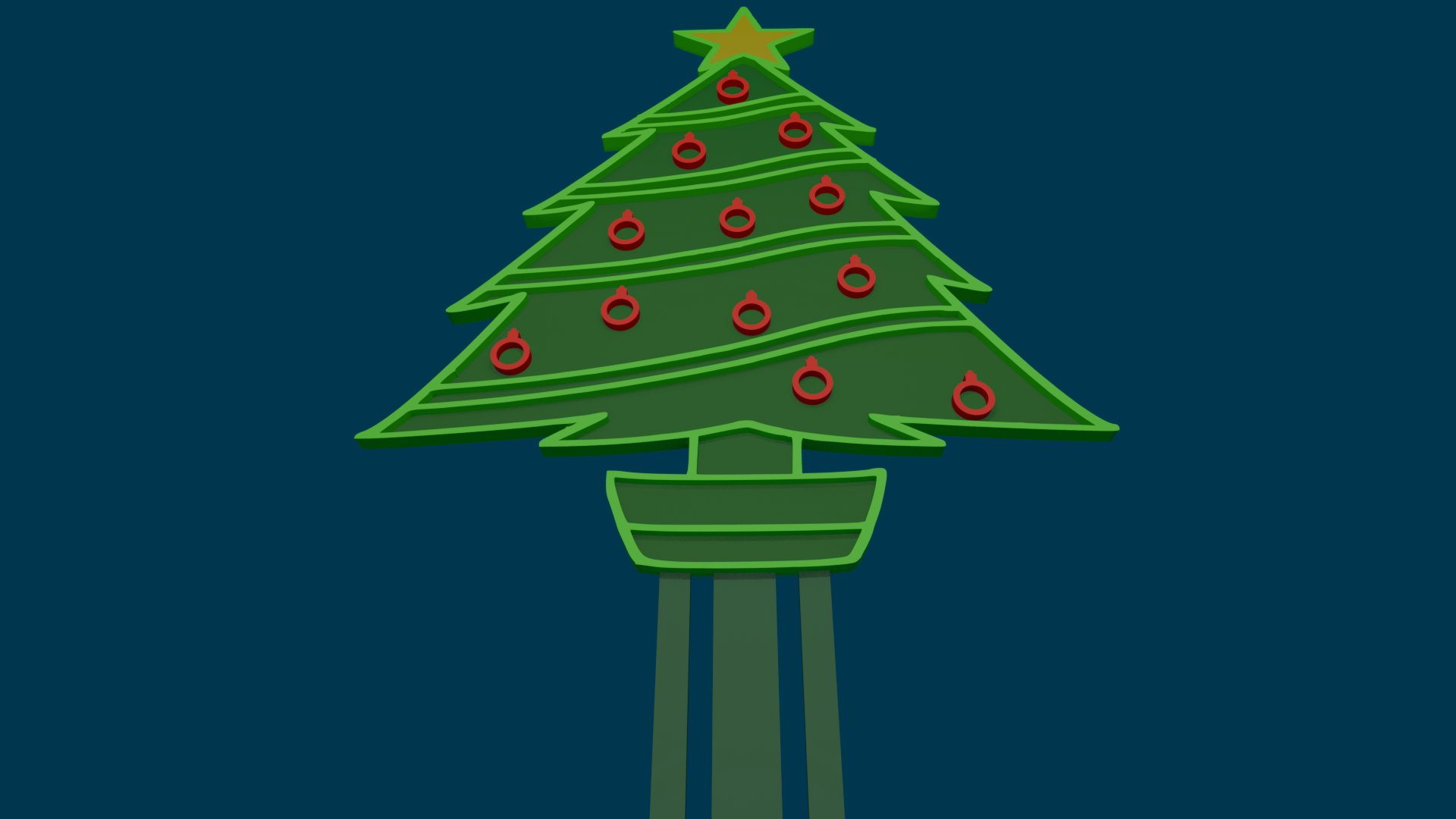 Miniatura 3 do modelo 3D Christmas Tree bookmark