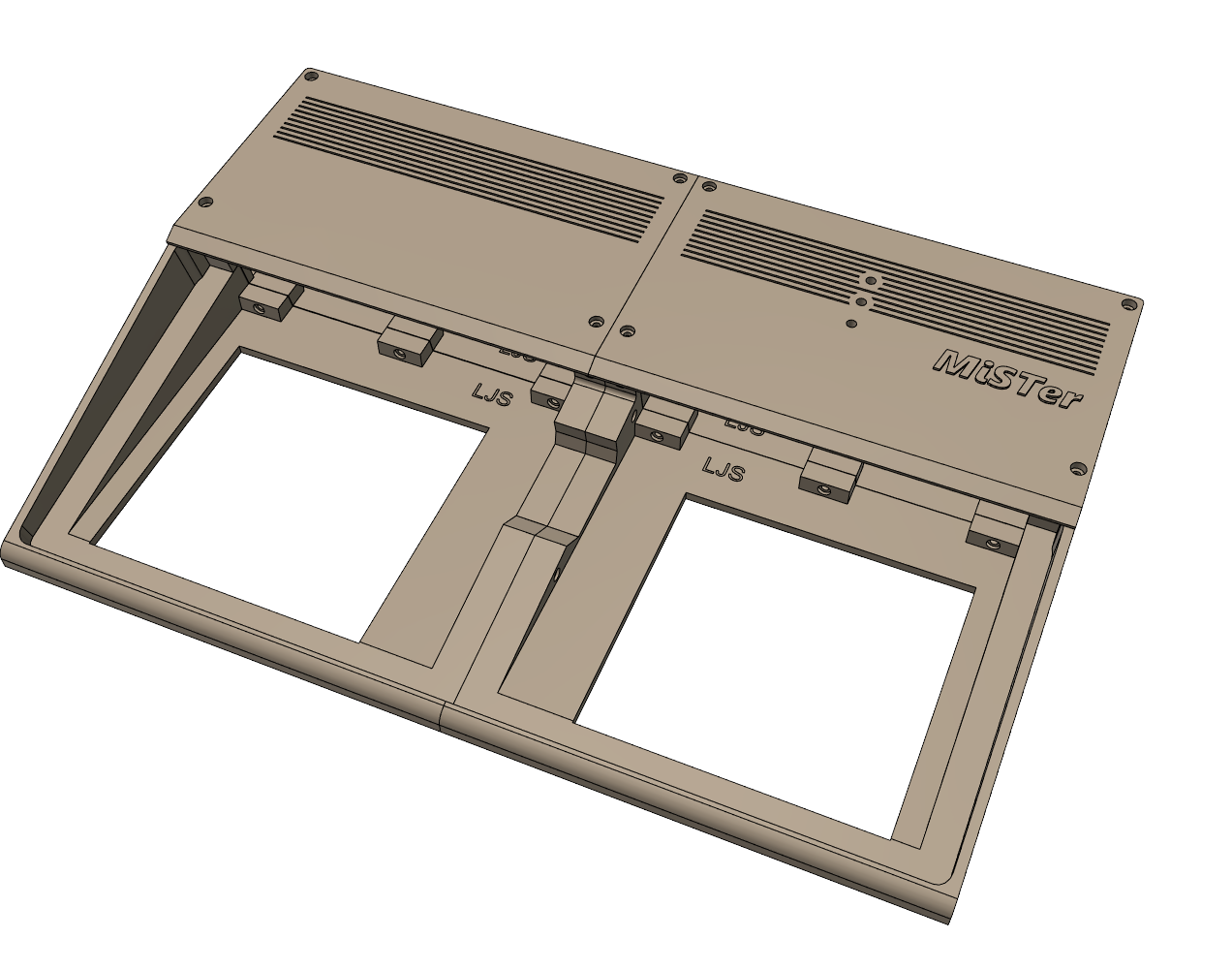 Mister FPGA wedge case for 10 keyless keyboard by leejsmith