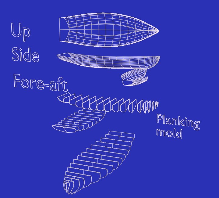 Melonseed Skiff boat for planking