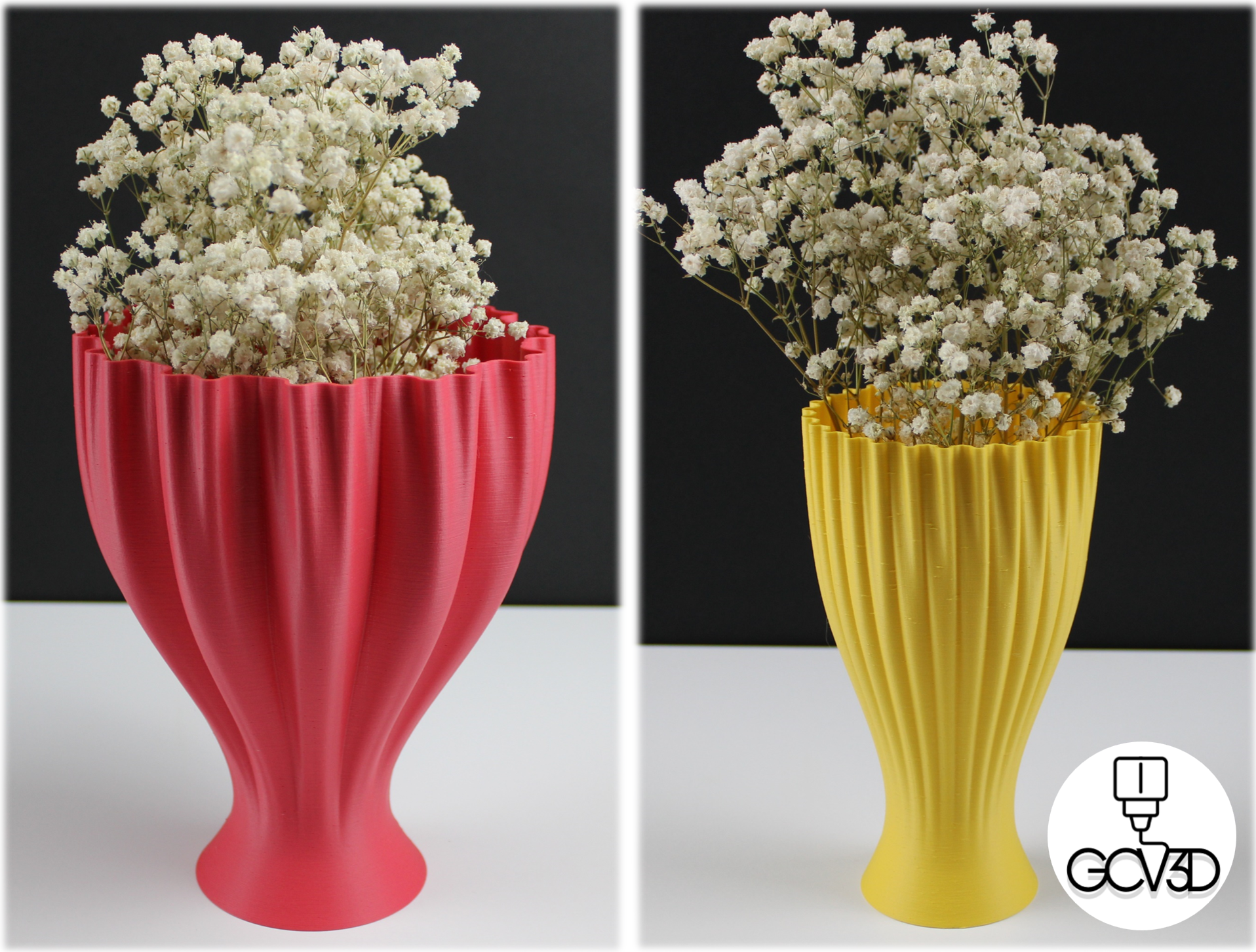 Organic Ruffled Vases (vase mode)