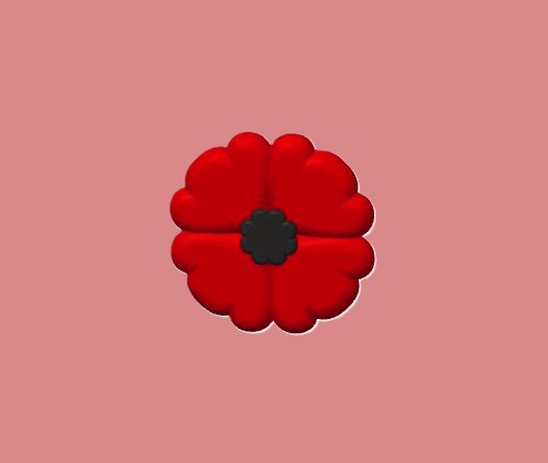 Remembrance Day Poppy - Multicolour, No AMS
