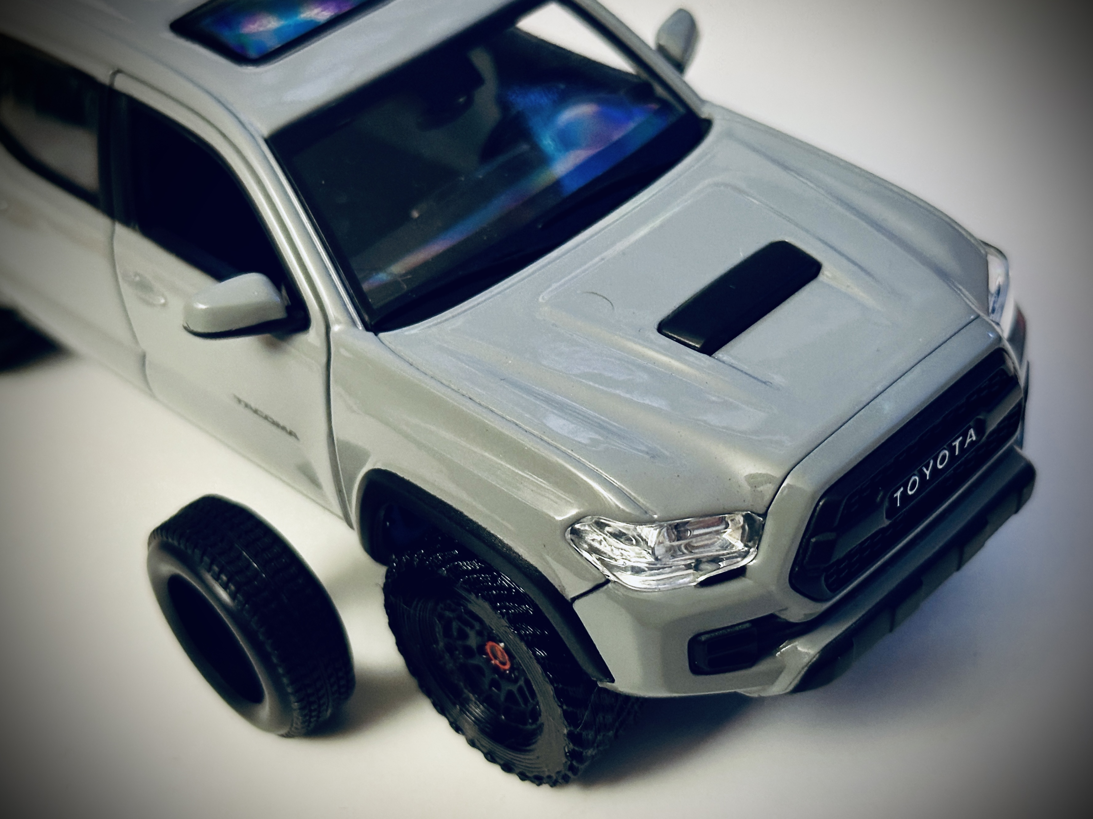 All Terrain Tires for Toyota Tacoma Model (Maisto 1/27 Scale)