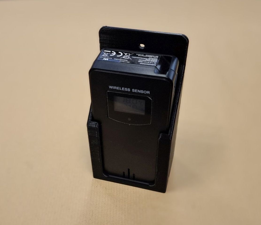Wandhalter für ein Aldi Temperatursensor