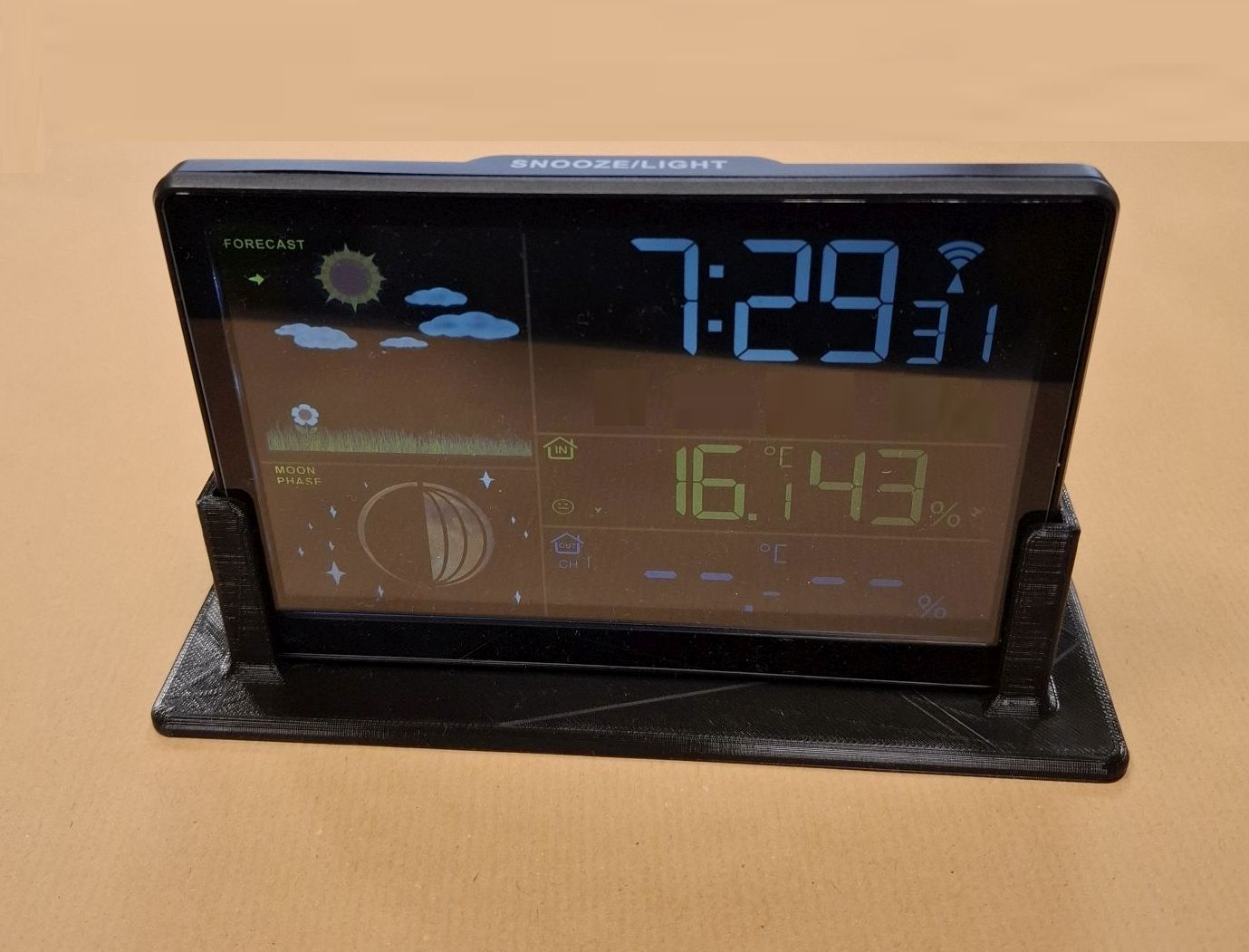 Aufsteller für eine Aldi Wetterstation