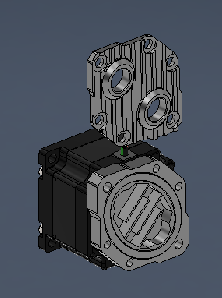 nema23 water cooling block