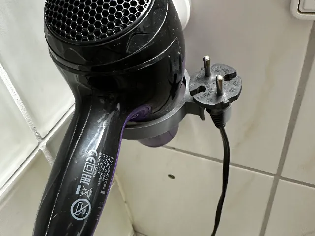Ikea Tisken_pick up for Hairdryer (new update) with cable/plug hook