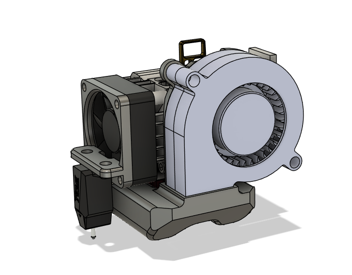 Biqu h2 fan duct and microprobe mount