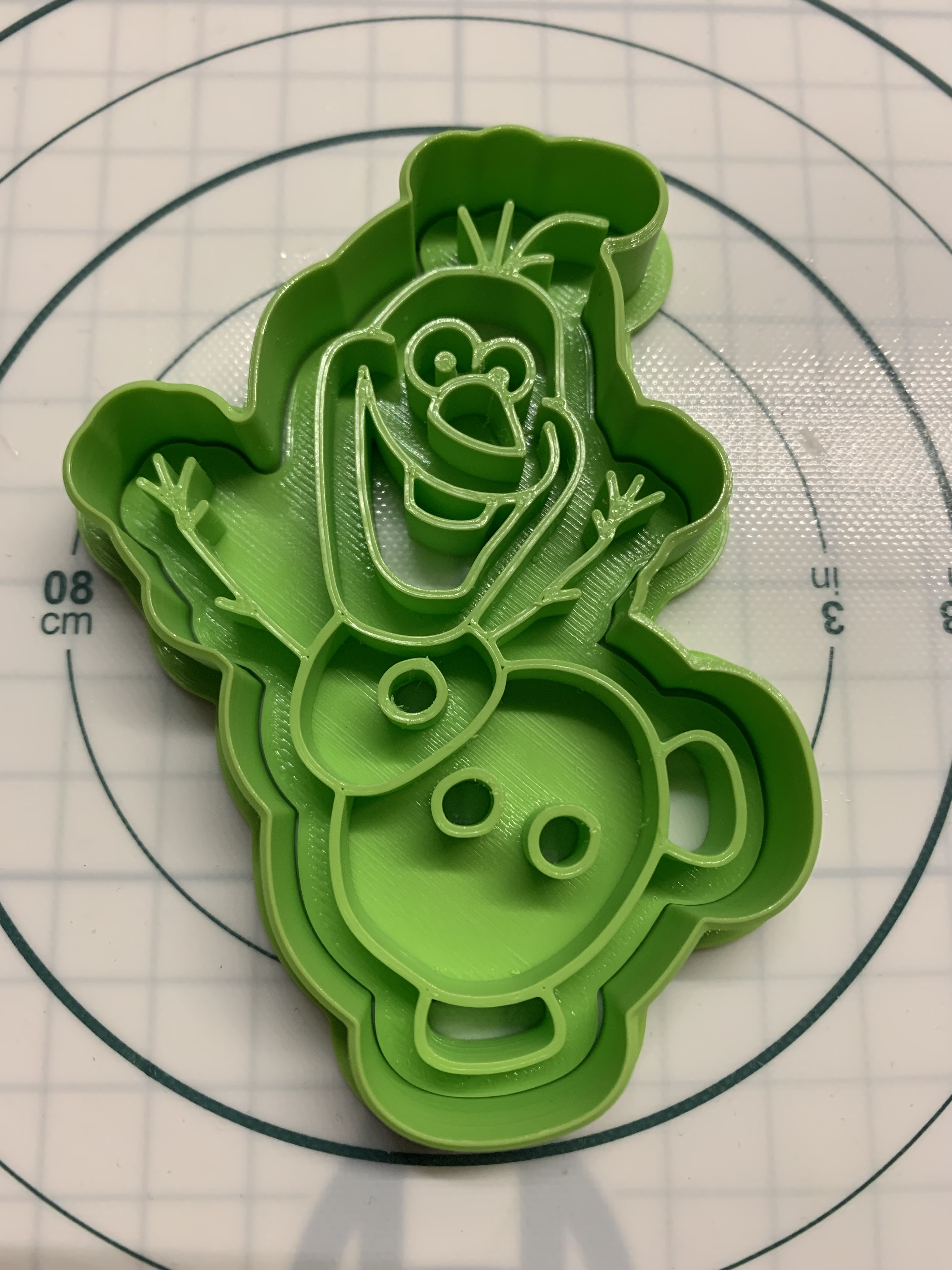 Miniatura 2 do modelo 3D Olaf cookie cutter