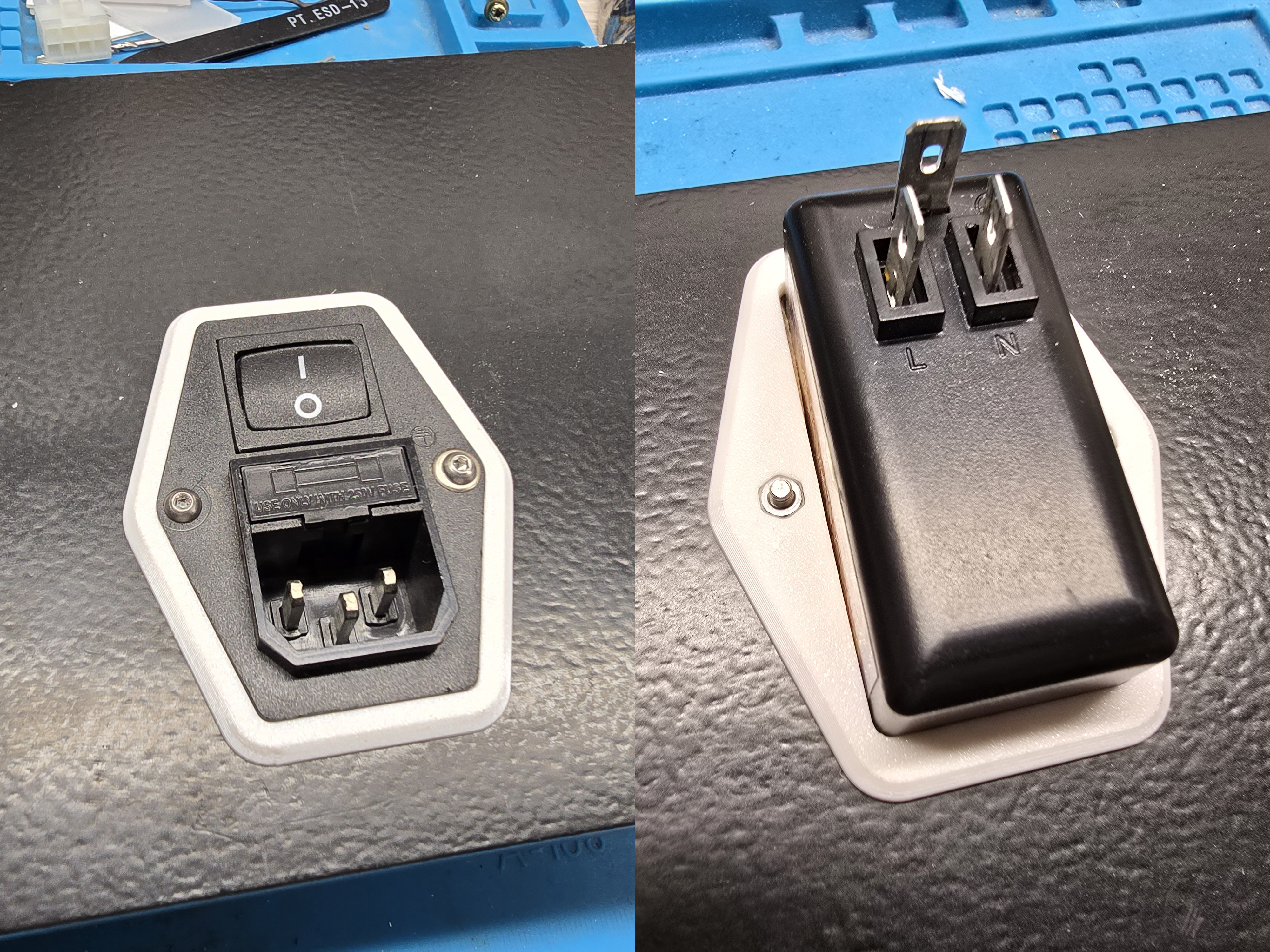Input module with EMI filter holder - Arcade Machine
