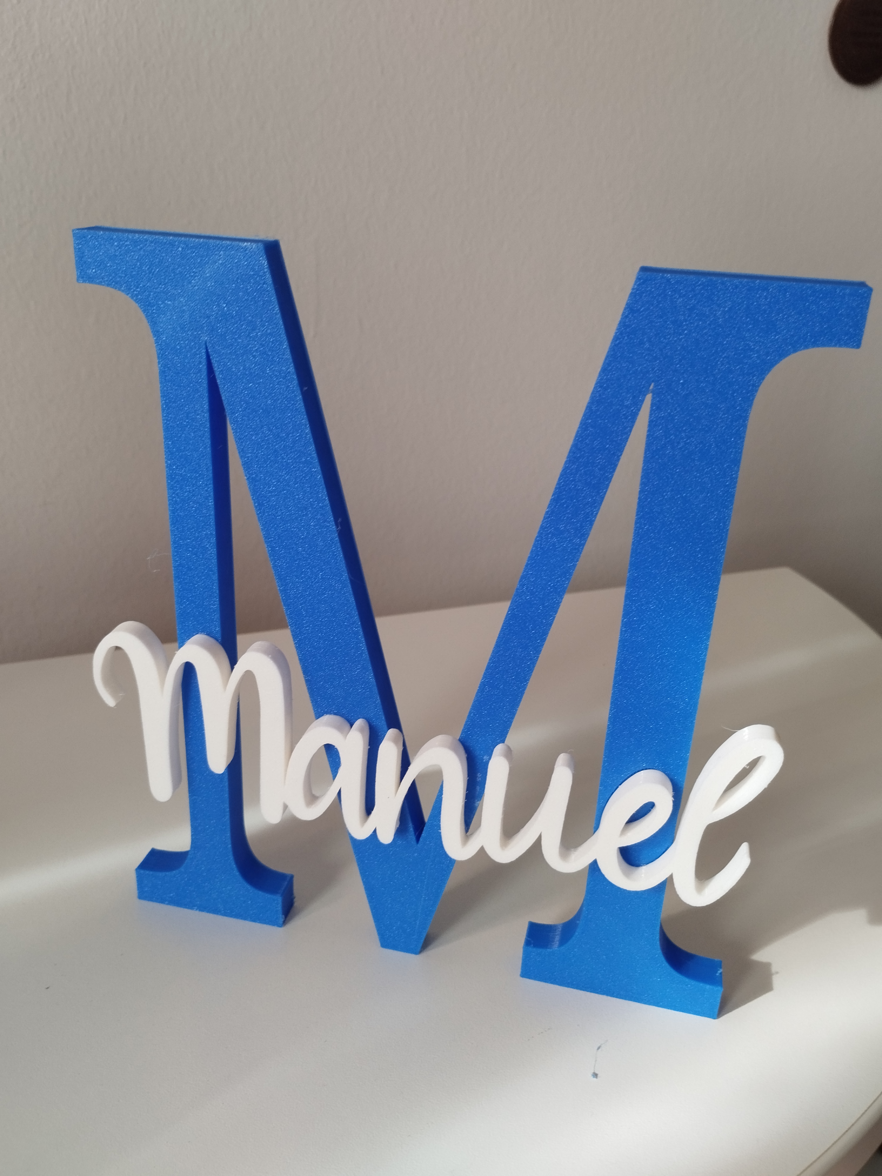 Manuel Nombre con inicial / Name with initial