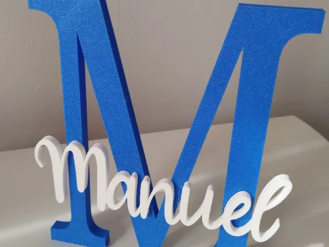 Manuel Nombre con inicial / Name with initial