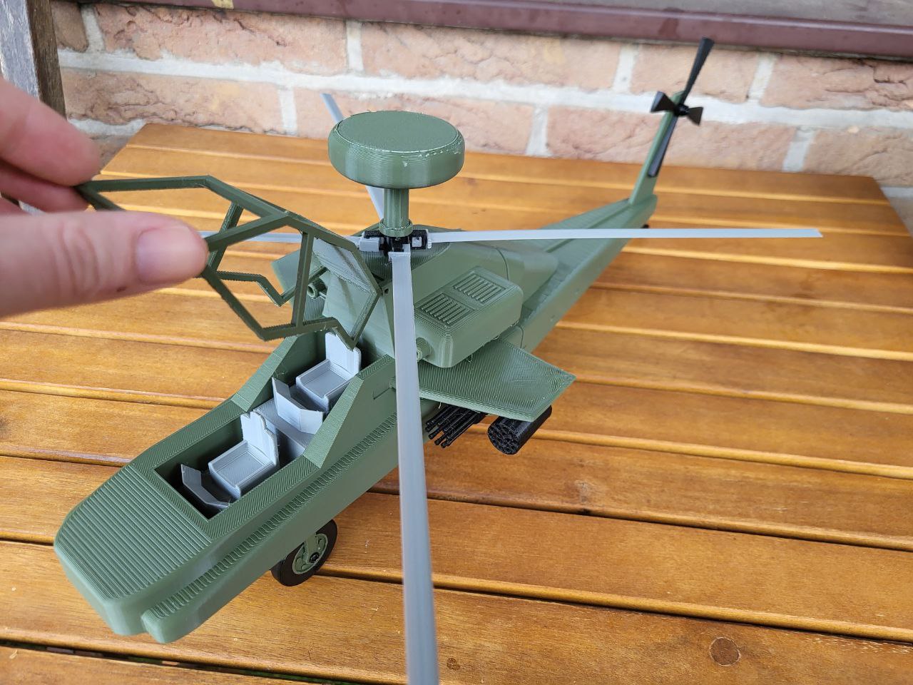 Miniatura 6 do modelo 3D Apache Attack helicopter