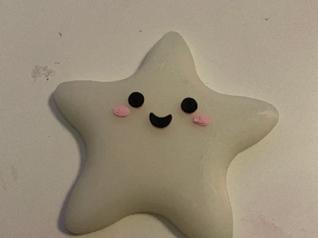Smiling star 3 colors with pause