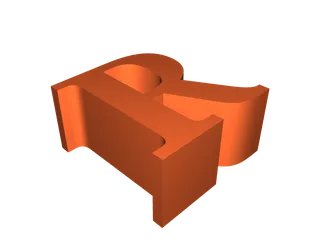 letter R by Noa Simunovic | Download free STL model | Printables.com