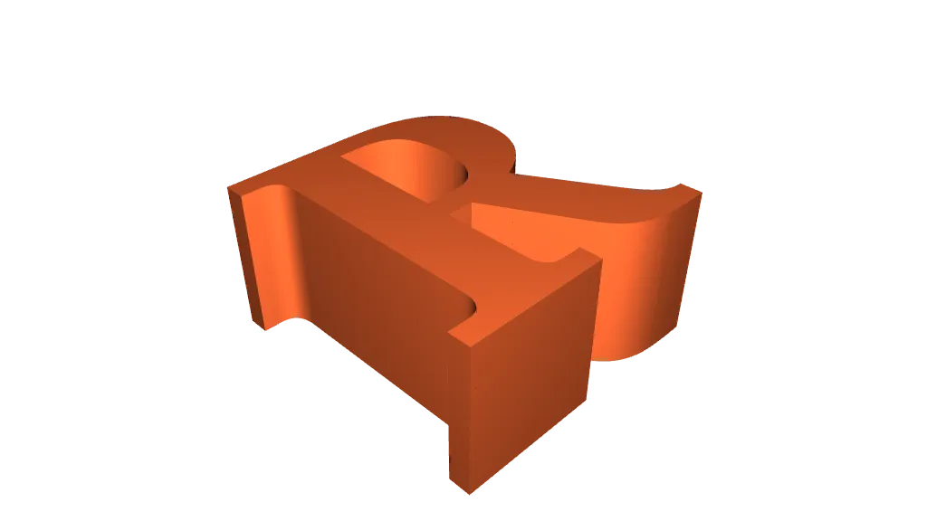 letter R by Noa Simunovic | Download free STL model | Printables.com