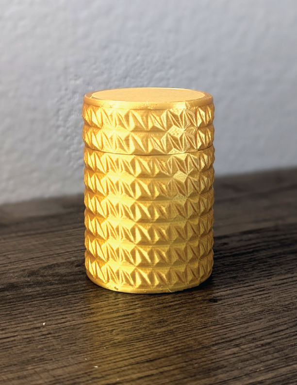 Geodesic Twist Container 2 parts. Ready to print