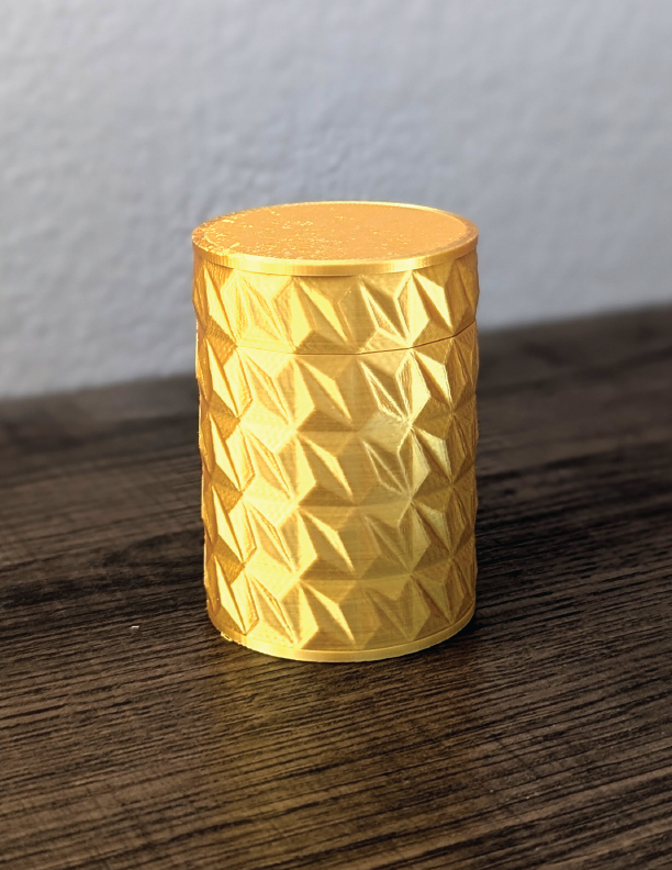Geodesic Twist Container 2 parts. Ready to print