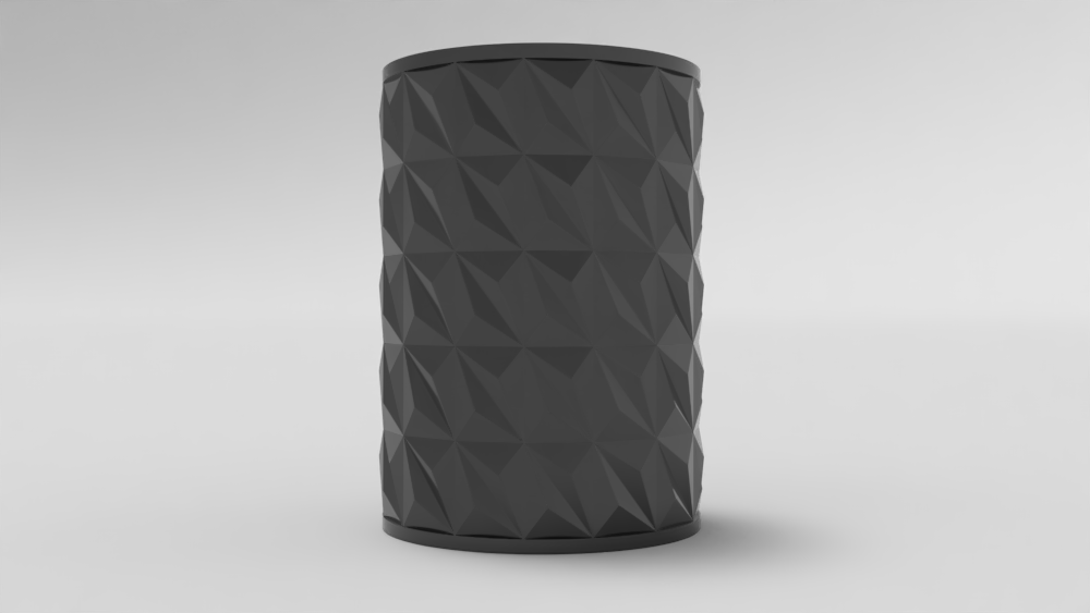 Geodesic Twist Container 2 parts. Ready to print — miniatura 3