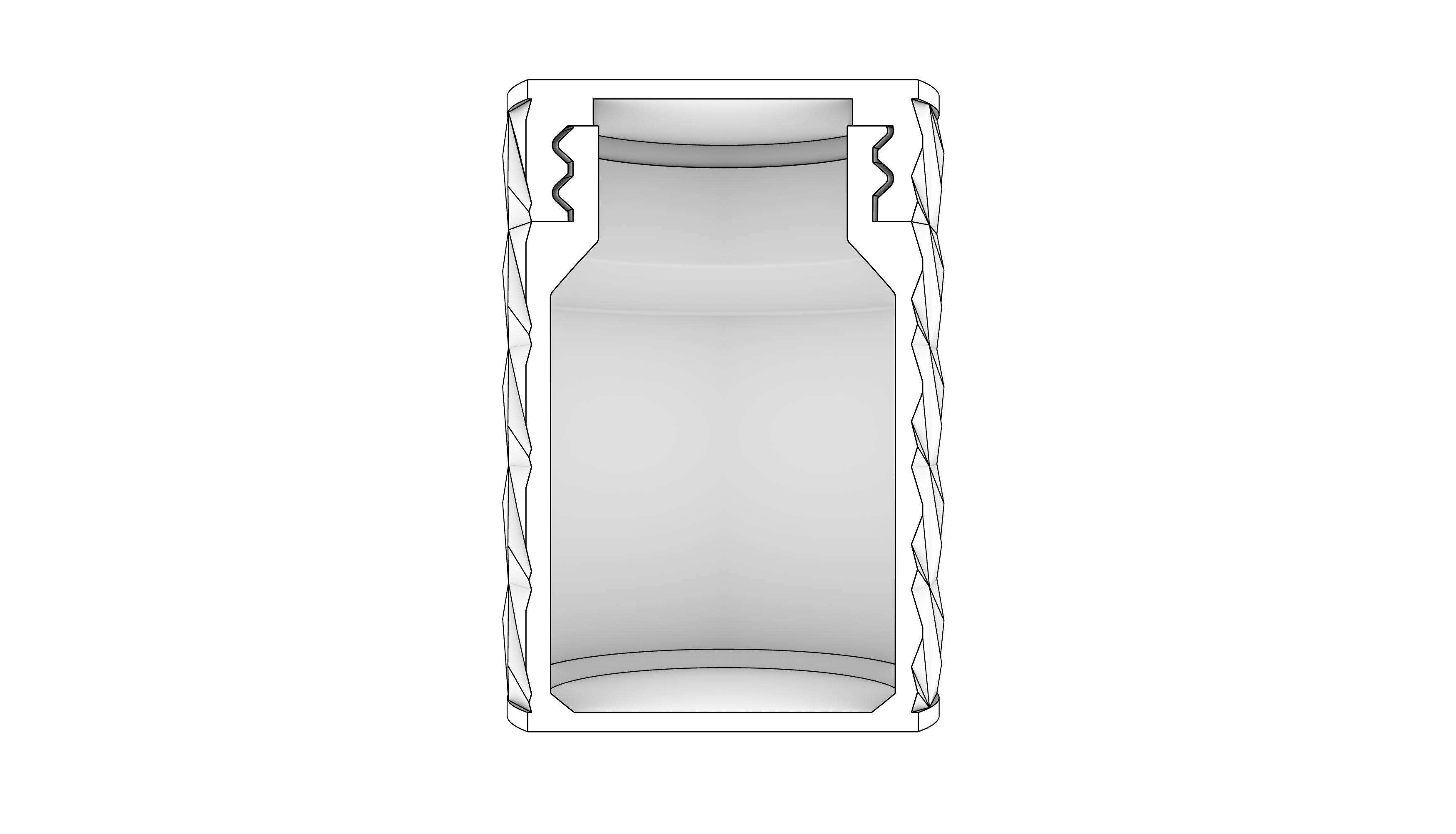 Geodesic Twist Container 2 parts. Ready to print — miniatura 7