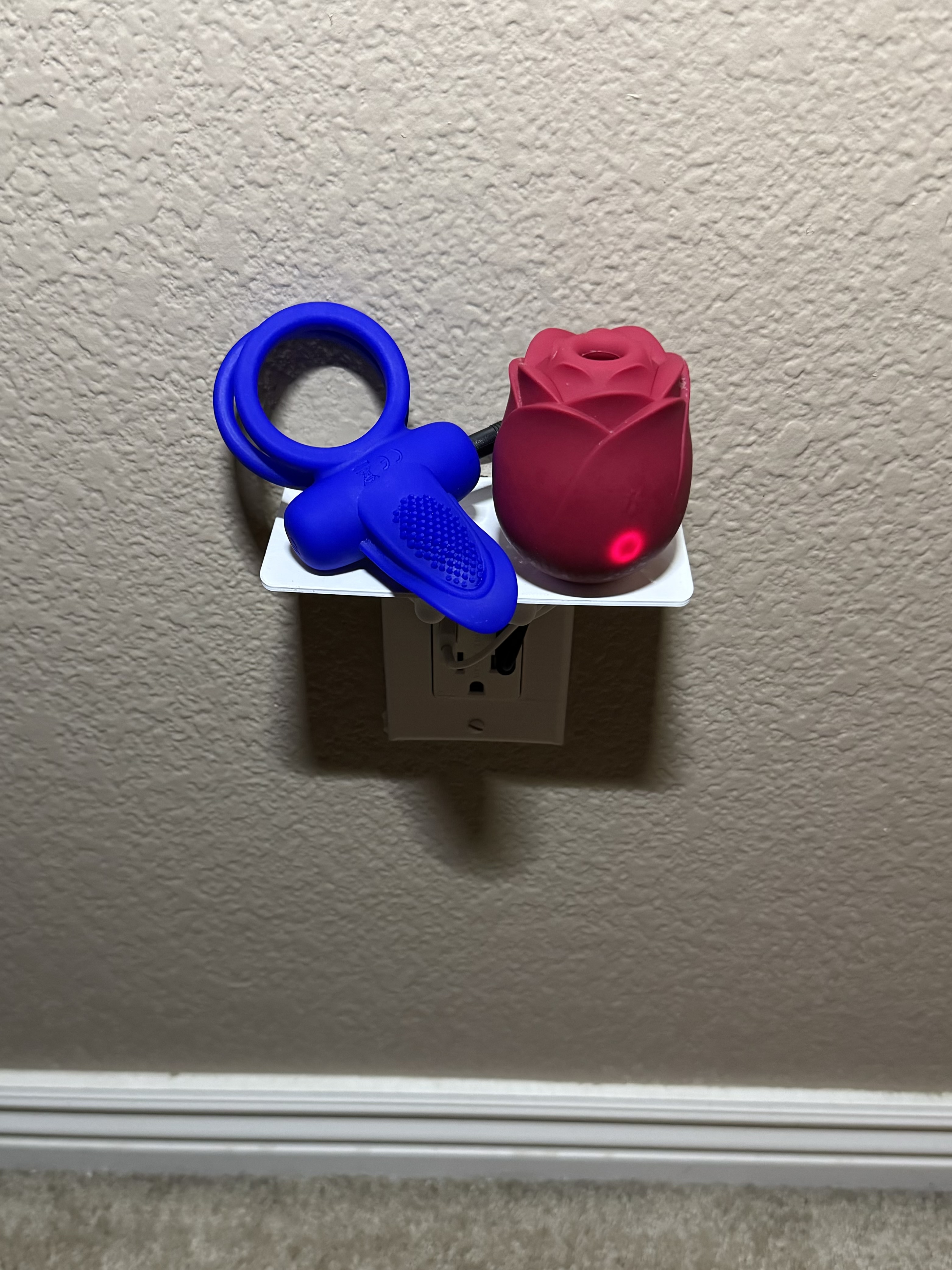Outlet Shelf / Holder With Wire Organization