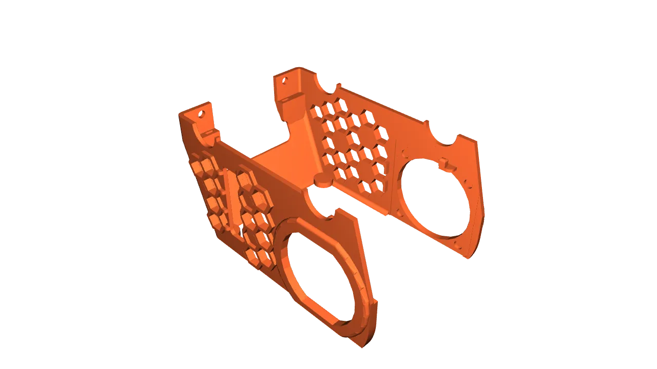 YGD FAN ４冊 Qidi Plus 4 4020 fan upgrade toolhead shroud cover by Rhiz0Matics