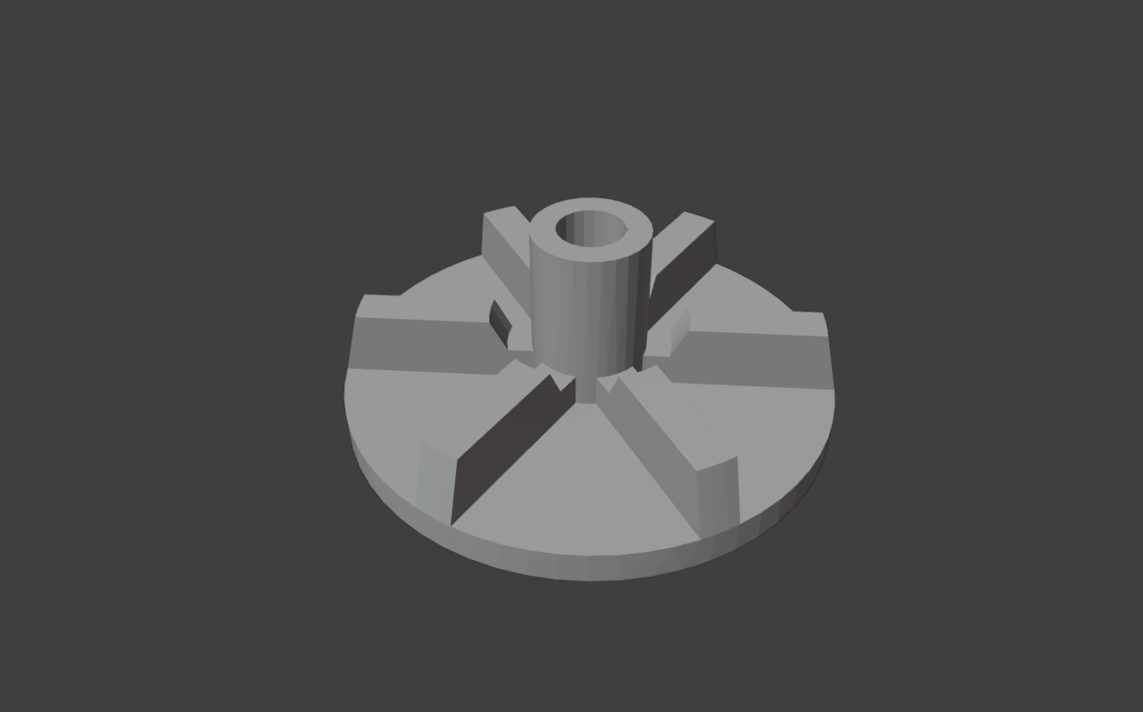 Modelo de Impulsor de la celda para maqueta de celda de flotación