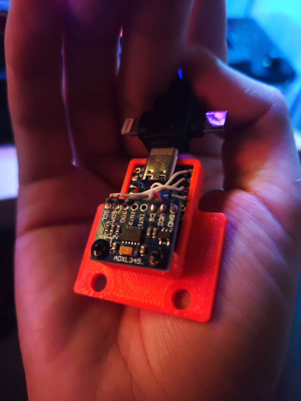 Adapter for input shaper probe (NEED REVIEW AND TESTING) RP2040 ADXL345