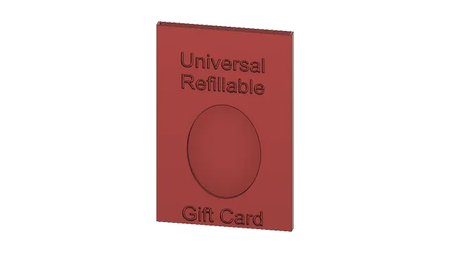 Universal refillable gift card