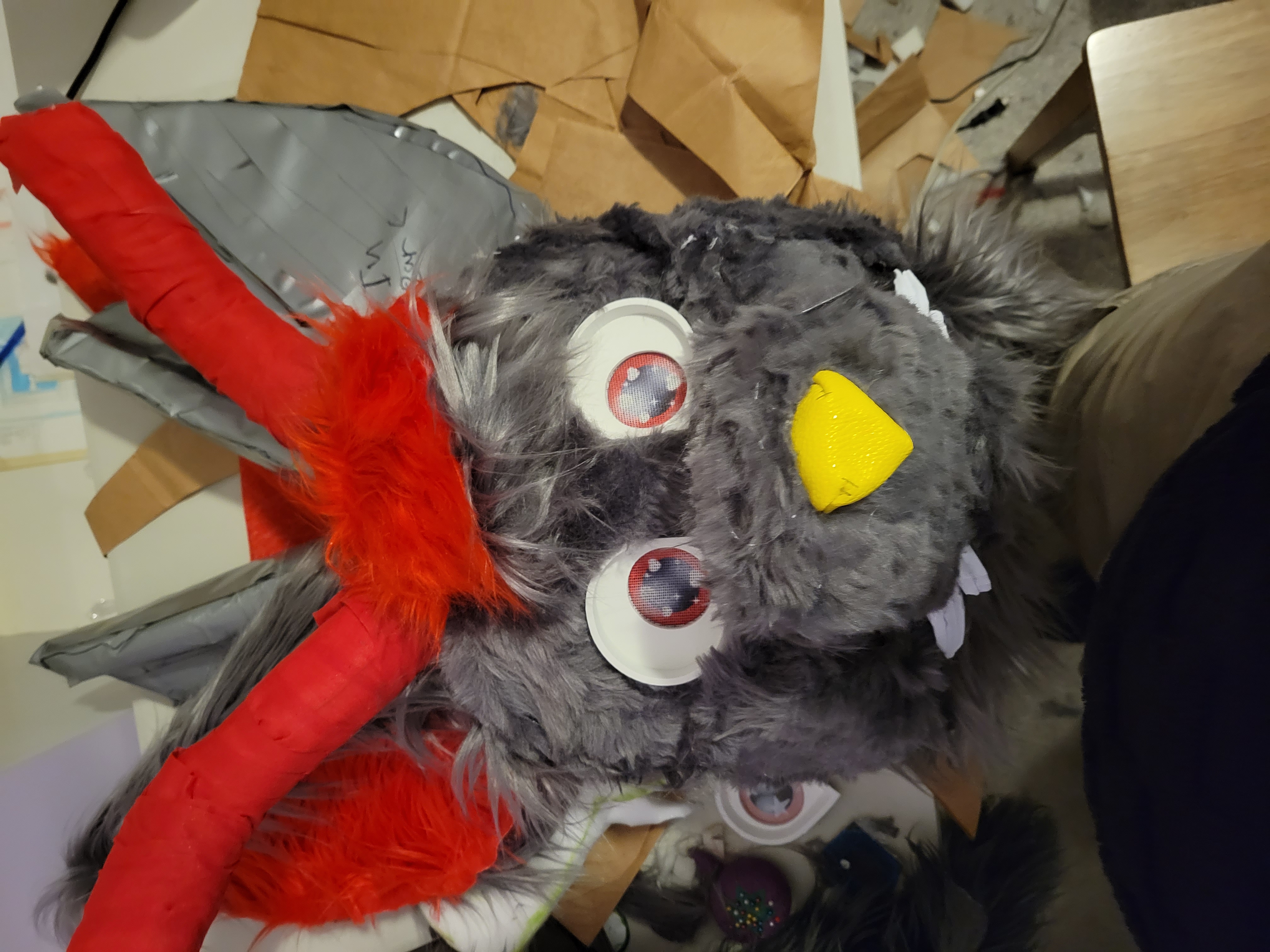 Fursuit head eye sockets