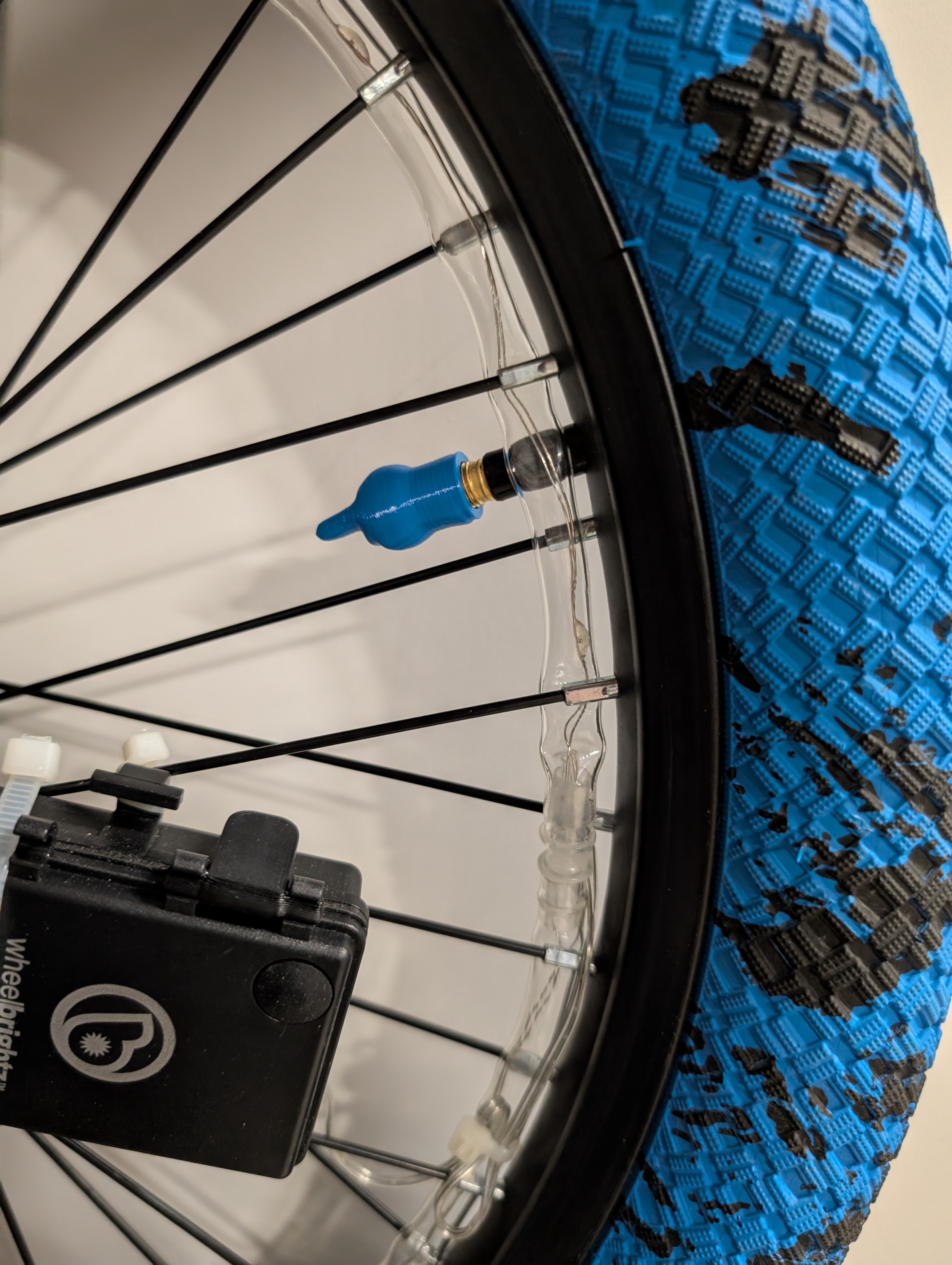 Middle finger tire cap
