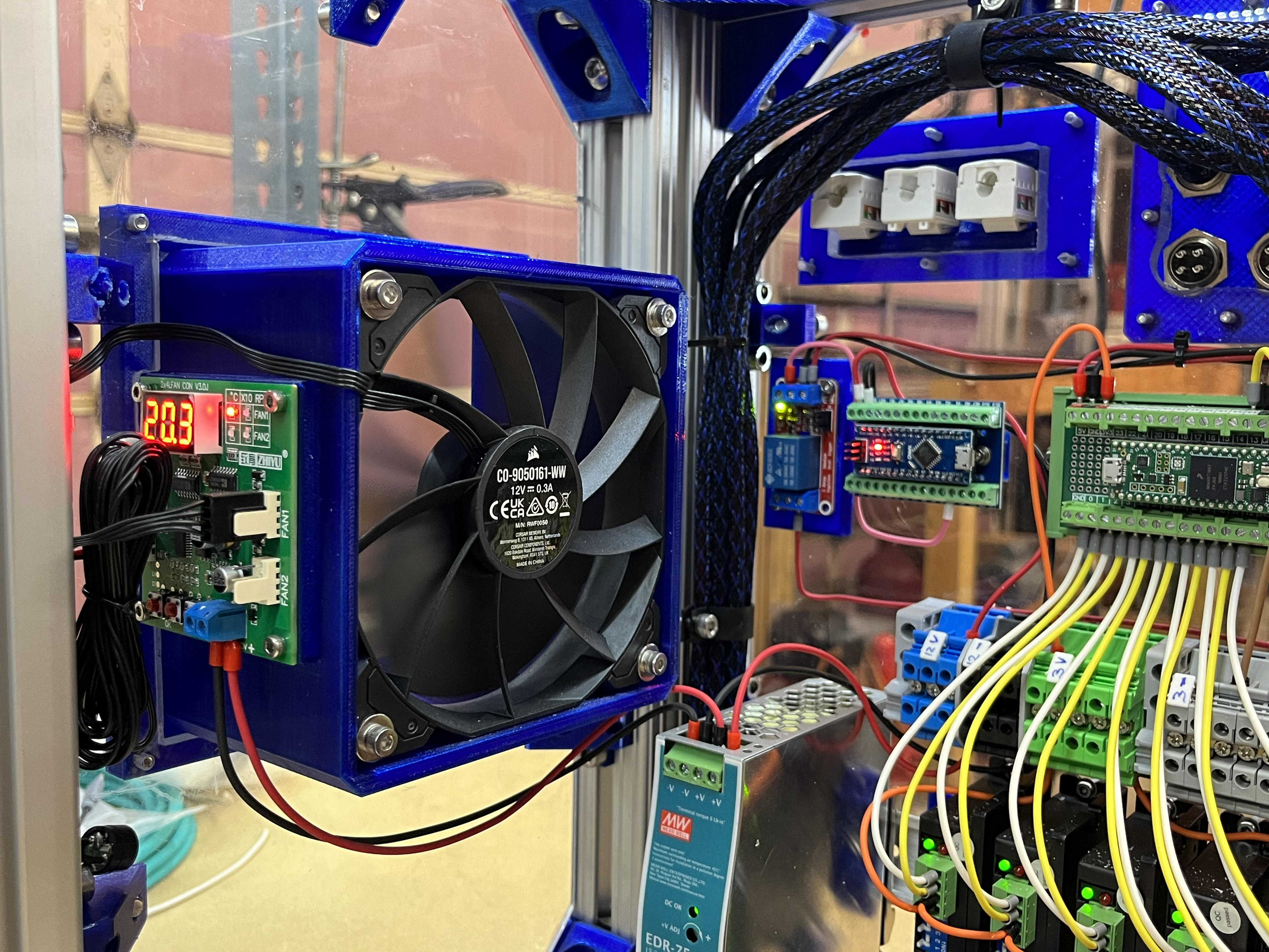 120mm Enclosure Fan & Controller Mount