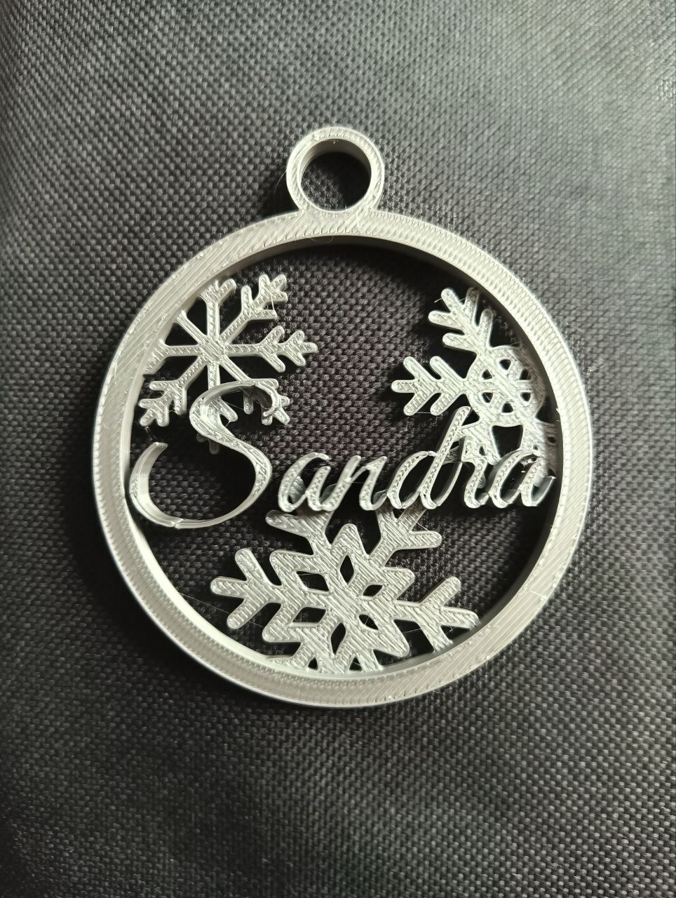 Adorno bola de Navidad - Sandra