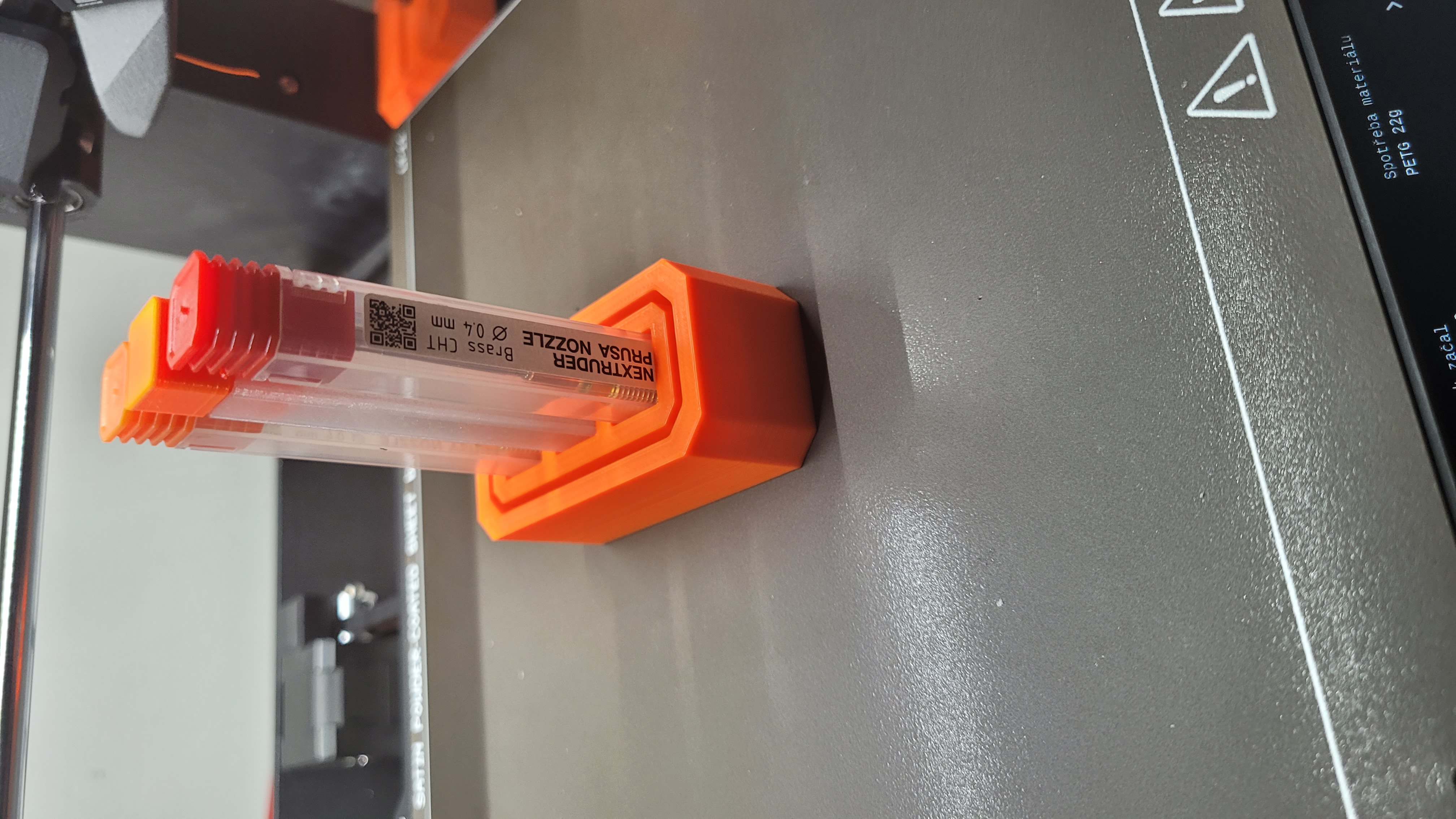 Nextruder nozzle tray for 3 nozzles
