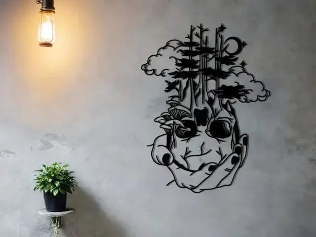 Forest Skull Wall Sculpture